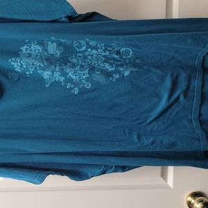 Turquoise Flower Shirt